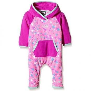 North Face Infant Glacier One Piece - Mono para niños, color rosa, talla 18M