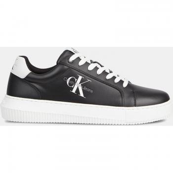 Calvin Klein Sleek Black Lace-Up Sports Sneakers - EU44/US11