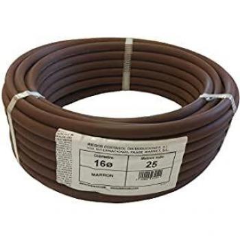 MICROTUBO GOTEO MARRON PE-32 6,5X4,5 25MTS