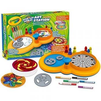 CRAYOLA- Súper Set Gira y CREA De Luxe, para Crear Mandalas y espirales utilizando los rotuladores