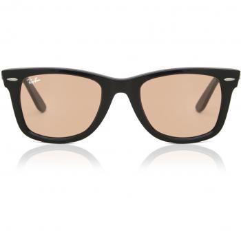 Ray-Ban RB2140F Wayfarer Asian Fit 601/4B Men's Black Sunglasses 52mm