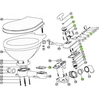 Kit E Montaje para Base de Inodoro Manual LT