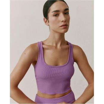 Black Limba Top deportivo sujeción media Jari - Violet