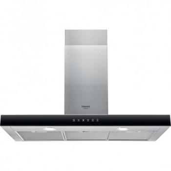 Campana Extractora Decorativa Hotpoint HHBS 9.8F LT X/1 90cm 720m³/h Acero Inoxidable Control Táctil Clase A