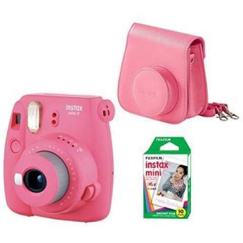 FUJIFILM Kit INSTAX Mini 9 Rosa CãMara + Funda + PelãCulas
