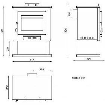 FM Estufa Leña Ch1-9.5Kw