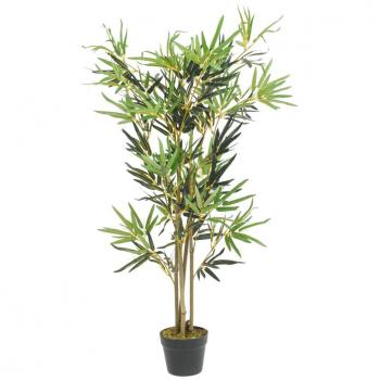 Árbol de bambú artificial 552 hojas 120 cm verde