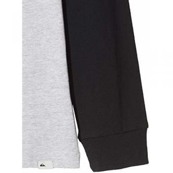Quiksilver Solar Sun-Camiseta De Manga Larga para Chicos 8-16, Niños, Light Grey Heather, L/14
