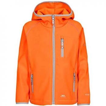 Trespass Kian Chaqueta Softshell con Capucha crecida, Infantil, Atardecer, 5/6