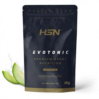 Isotónico en Polvo Evotonic de HSN | Sabor Melón 1 Kg | Bebida Deportiva con Carbohidratos, Electrolitos, BCAAs y Peptopro | No-GMO, Vegetariano