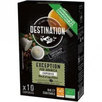Café Moka Pur Arabica Selection Bio 10 cápsulas Destination