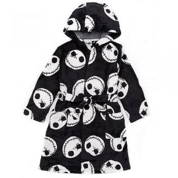 Túnica para niños Nightmare Before Christmas negra y blanca, talla 7-8 años