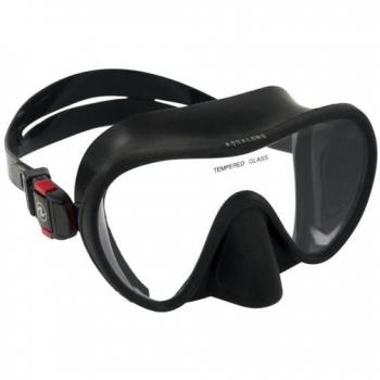 Aqualung Nabul Gafas de Snorkel Negro (Única) - Máscara de snorkel con diseño ergonómico, lente panorámica, sistema anti-vaho, correa ajustable y sellado hermético para mayor comodidad