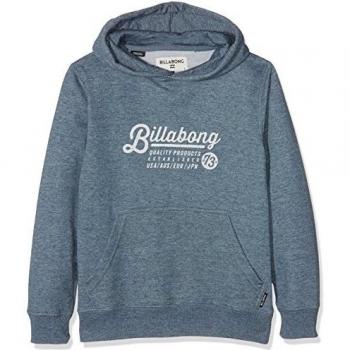 Billabong Boys 'sillín capucha forro polar, Niños, Saddle Hood, Slate Blue, talla 14
