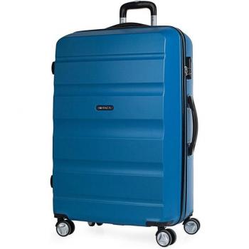 Maleta de Viaje Rígida 4 Ruedas Grande XL T71670 Azul -77x48x