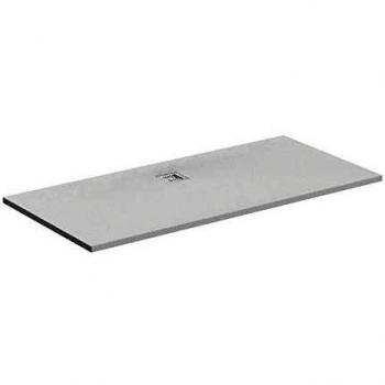 Plato de Ducha Rectangular Ideal Standard Ultra Flat S 1700x900x30mm, Desagüe en el Centro, Color Gris Cuarzo