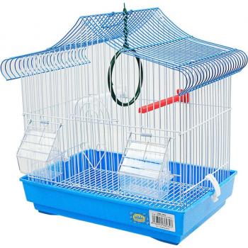 Jaula para pájaros con comederos, palos y columpios 34*23.5*36CM