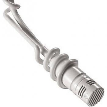Audio-Technica U853RW Cardioid Condenser Hanging Microphone, White