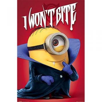 Minions I Wnot Bite - Póster de madera, multicolor, 91,5 x 61 x 0,03 cm