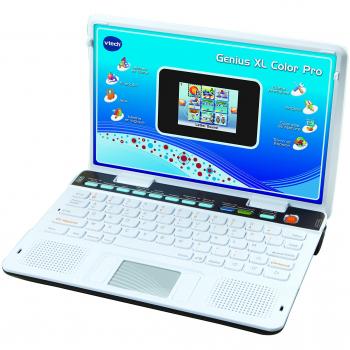 Vtech Genius XL Pro - Ordenador portátil interactivo bilingüe (FR-EN) para niños a partir de 6 años