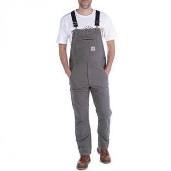 Carhartt Men's Rugged Flex Rigby Bib Overalls - Gray, Size 42