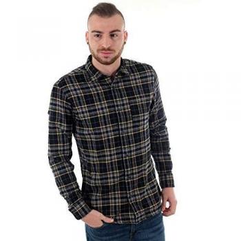 Camisa Jack&Jones Hombre XL Azul Marino 12161513 JORBROOK Shirt LS Navy Blazer Slim