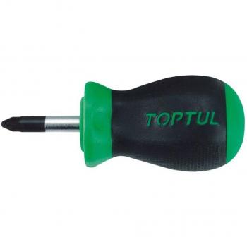 Destornillador TOPTUL FCBB0203 - Destornillador de precisión, mango ergonómico, punta magnética, acero al cromo-vanadio, longitud total de 200 mm, diámetro de la punta de 3
