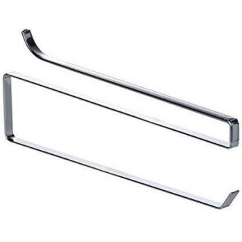 Wenko Portarrollos para Enganchar, Metal, Plata Brillante, 3x31x11 cm
