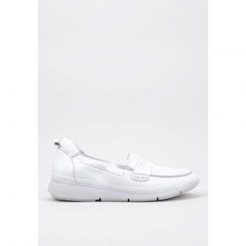 Mocasín Mujer AMANDA RYNN Blanco - Clásico y Cómodo, Talla 36