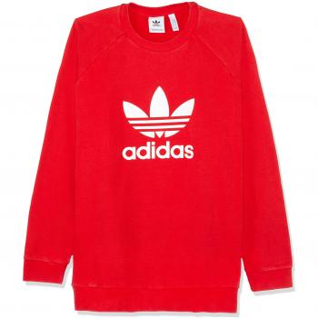 adidas Trefoil Crew Sudadera, Hombre, Rojo Universitario, XL