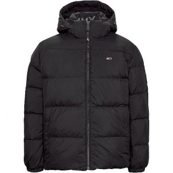 Tommy Jeans Essential Down Jacket - Black - Men's Size L - Regular Fit