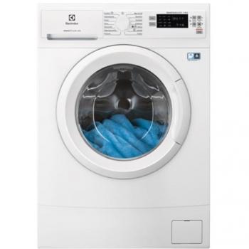 Lavadora Electrolux EW6SN0506OP - Carga frontal, capacidad de 6 kg, 1000 rpm de velocidad de centrifugado, eficiencia energética A+++, pantalla digital, programas de lavado variados, función de inicio difer