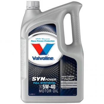 Aceite de motor Valvoline Synpower 5W-40 para VW, AUDI y MERCEDES-BENZ, capacidad 5L