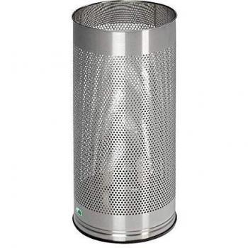 Portaombrelli de acero inoxidable perforado 30 L, altura 610 mm