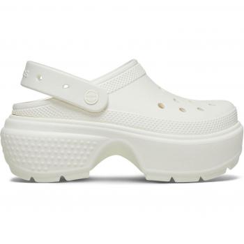 Crocs Women's Stomp Clogs - White/Chalk - Size: 9/11