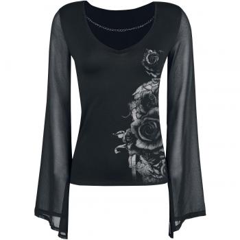 Alchemy England Dames de La Rose Manga Larga Mujer Negro