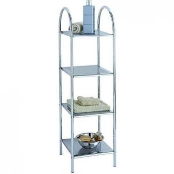 BATHSTAGE Estantería para baño, Plateado