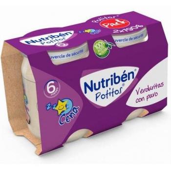 Nutribén Potito Cena de Verduritas con Pavo 2 x 190 g