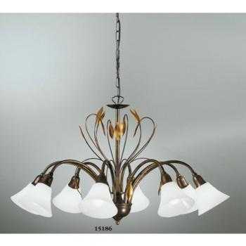 Lámpara colgante elegante CAMPANA de 8 luces