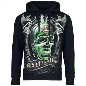 Spiral The Green Fairy Hooded Sweater Black