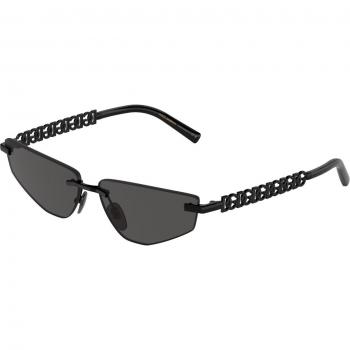 Dolce & Gabbana DG2301 01/87 Women’s Black Square Sunglasses Size 58