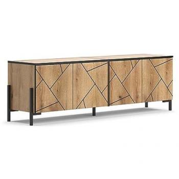 Mueble bajo para TV Vicco Hatto, Roble, 156.8 x 50 cm