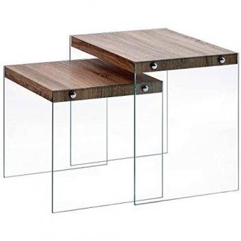 SengentoStyle 2-delige Tafeltjesset MDF eiken