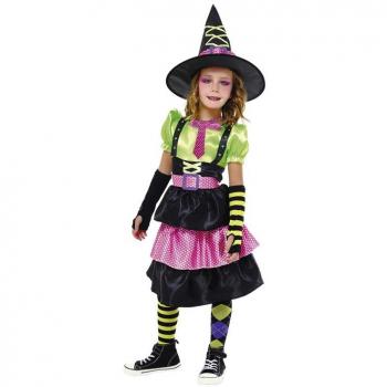 Rubie's Disfraz de Bruja Desigual con corbata para niña