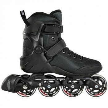 Patines en línea Powerslide Phuzion Radon Black 80 para hombre - Talla 43, color negro, con ruedas de 80 mm