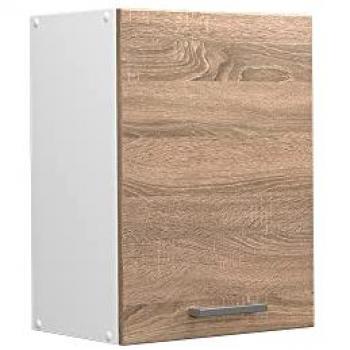 Mueble Alto Universal R-Line, Sonoma/Blanco, 45 cm con Puerta