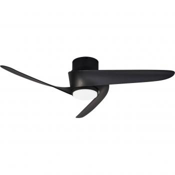 Ventilador de techo LED Mantra Island, negro, DC silencioso Ø 102 cm CCT
