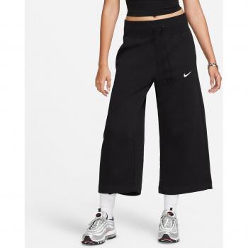 Nike Women's Black Phoenix Fleece Cropped Trousers Size L