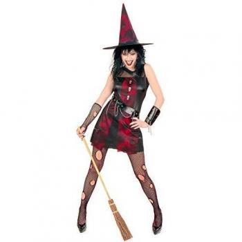 WIDMANN 56631 - Kostüm Punk Hexe, Kleid, Armband und Hut, GröÃ?e S