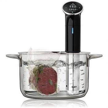 Laica SVC107 Sous Vide Plata/Negro, Acero Inoxidable